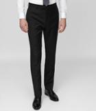 Reiss Harry T - Modern Fit Trousers In Black, Mens, Size 30