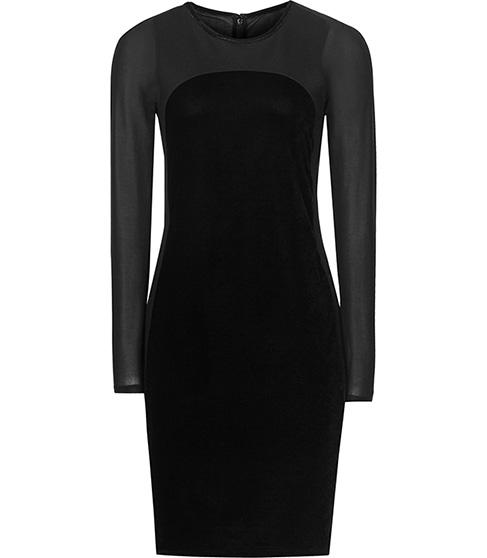 Reiss Maria Velvet Panel Dress