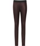 Reiss Carrie - Womens Leather Leggings In Red, Size 4