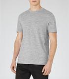 Reiss Mayers - Mens Flecked Crew-neck T-shirt In Grey, Size S