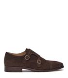 Reiss Felix - Mens Double Monk Strap Shoes In Brown, Size 7