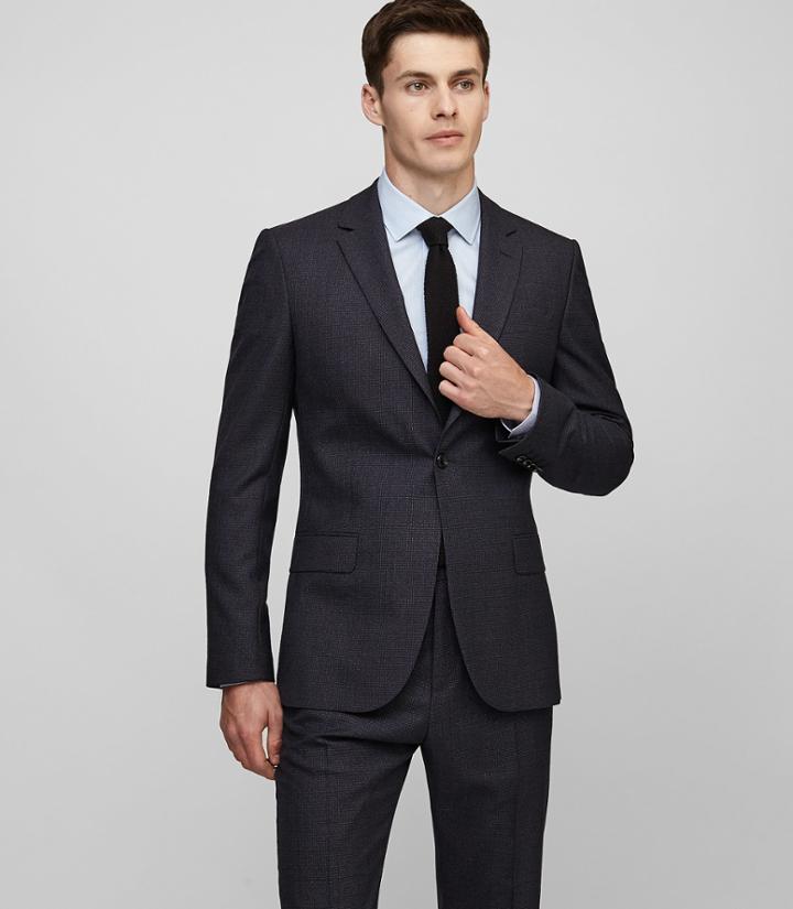 Reiss Denza B - Wool And Silk Blazer In Blue, Mens, Size 36