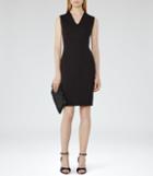 Reiss Tilly - Womens Neoprene Dress In Black, Size 6
