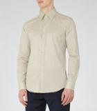 Reiss Havier - Large Collar Shirt In Brown, Mens, Size Xs
