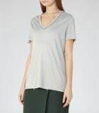 Reiss Ele - V-neck T-shirt In Green, Womens, Size Xs