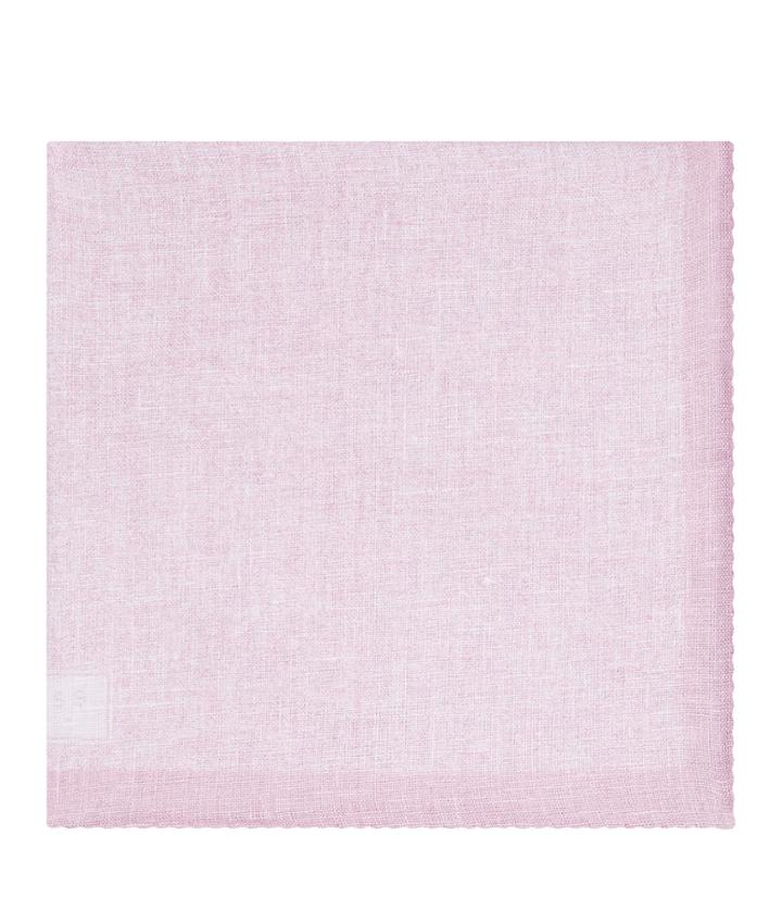 Reiss Walsh - Mens Printed Linen Pocket Square In Red, Size One Size