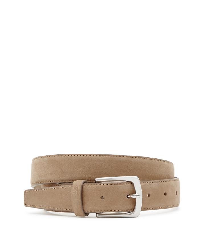 Reiss Kurzwell - Mens Slim Suede Belt In Brown, Size 30