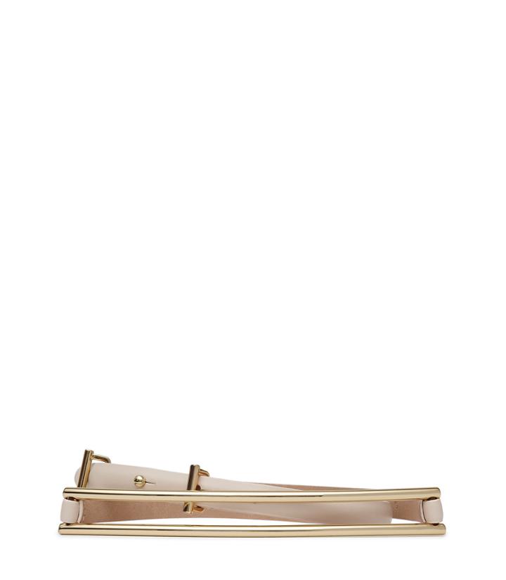 Reiss Lesley - Patent-leather Belt In White, Womens, Size S