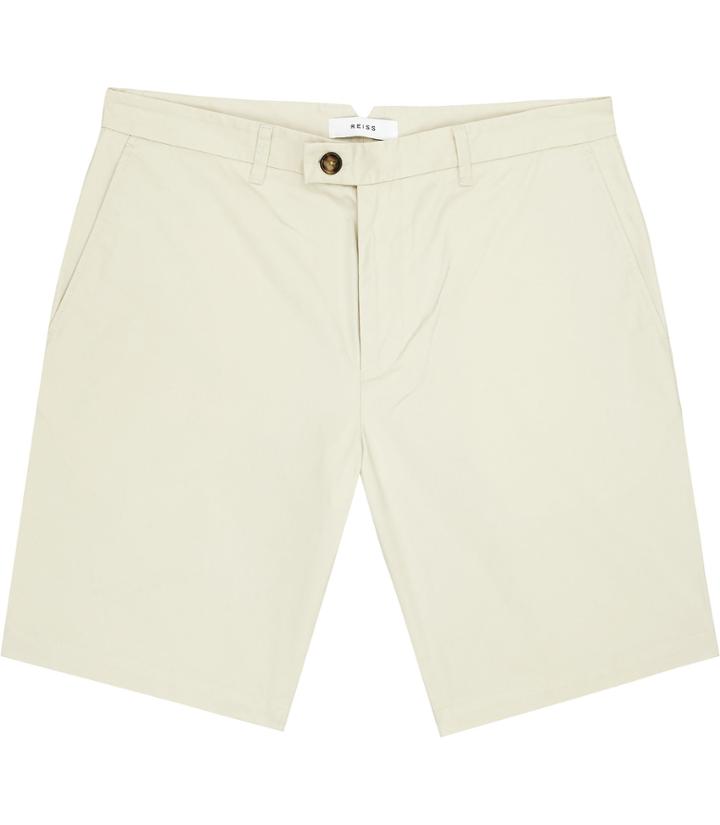 Reiss Wicker - Mens Tailored Chino Shorts In Brown, Size 32