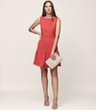 Reiss Marisa - Pin-tuck Dress In Red, Womens, Size 0