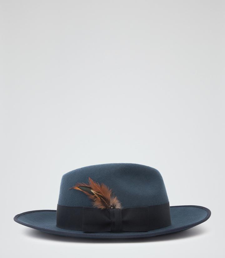 Reiss Salma - Womens Christys Fedora In Blue, Size L