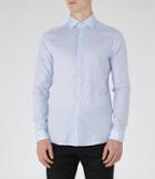 Reiss Shelvey - Mens Dotted Shirt In Blue, Size Xs
