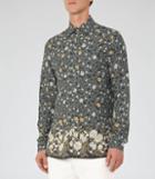 Reiss Marcie - Mens Floral Printed Shirt In Green, Size Xs