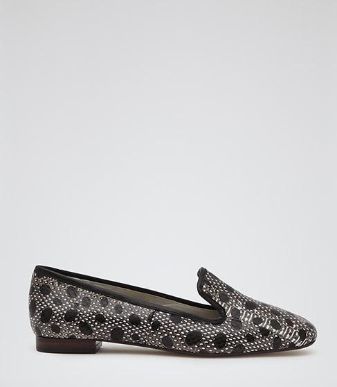 Reiss Celia Snake Slippers