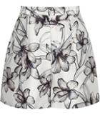 Reiss Caggie - Womens Printed Shorts In Cream, Size 4