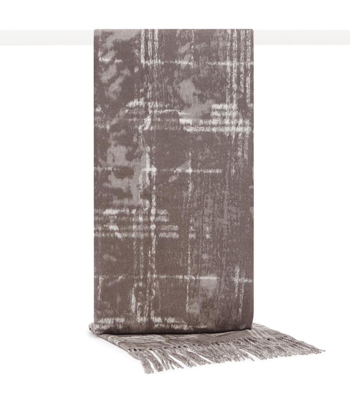 Reiss Saxon - Womens Oversized Patterned Scarf In Brown, Size One Size