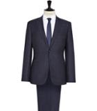 Reiss Masahiro - Mens Peak Lapel Suit In Blue, Size 36