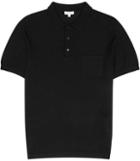 Reiss Hendrick - Mens Mottled Polo Shirt In Black, Size Xs