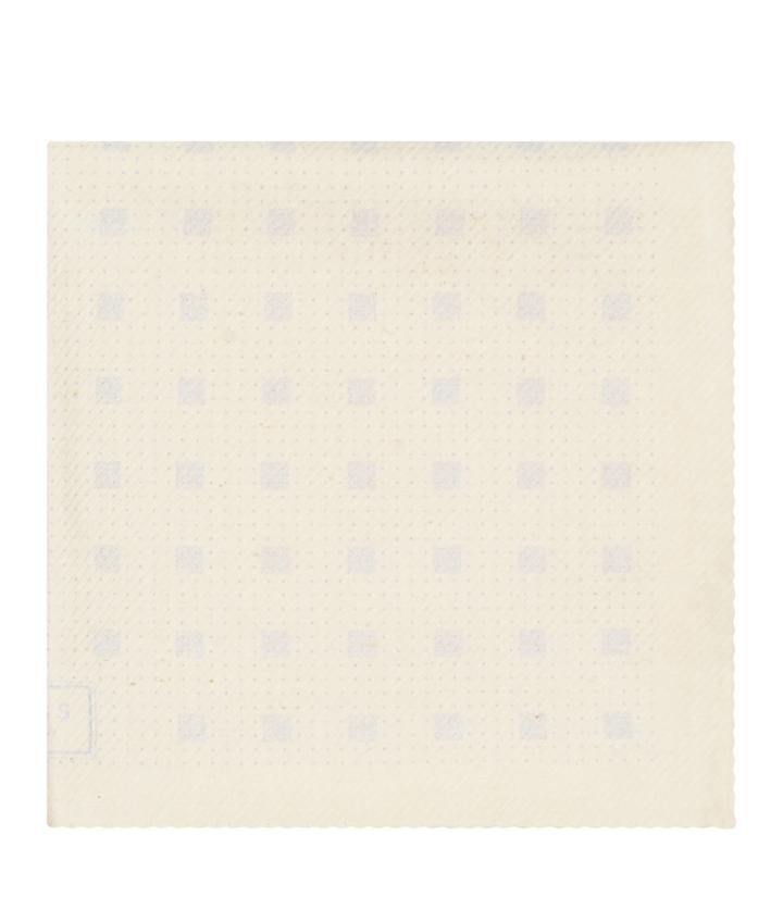 Reiss Inception - Mens Linen Mix Pocket Square In Blue, Size One Size