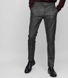 Reiss Zang - Slim Melange Trousers In Grey, Mens, Size 32