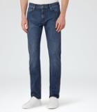 Reiss Pentle - Mens Mid-wash Jeans In Blue, Size 28