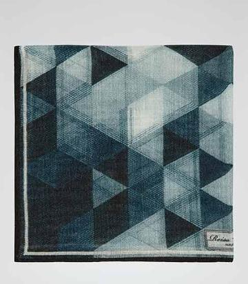 Reiss Holiday Triangular  Print Pocket Square