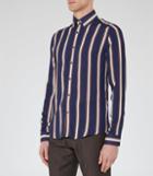 Reiss Coltby - Graphic Stripe Shirt In Blue, Mens, Size M