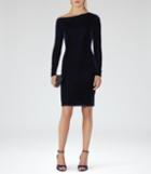 Reiss Xeni - Velvet Dress In Black, Womens, Size 4