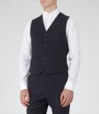 Reiss Drifter W - Moder-fit Waistcoat In Blue, Mens, Size 36