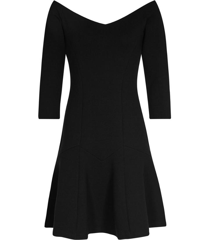 Reiss Kitty - Womens Off-the-shoulder Dress In Black, Size 4