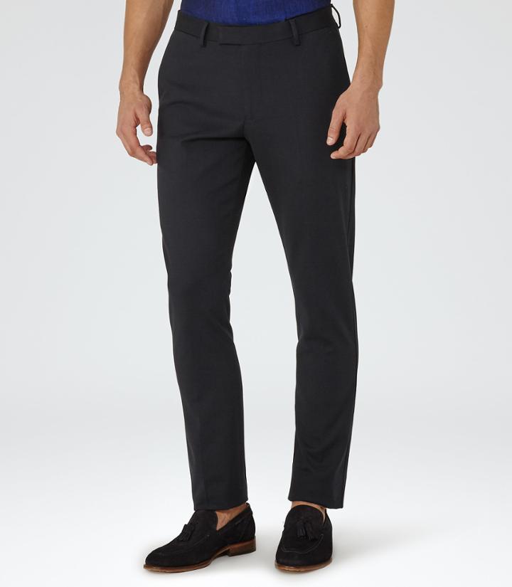 Reiss Westbury - Mens Slim-fit Chinos In Blue, Size 32