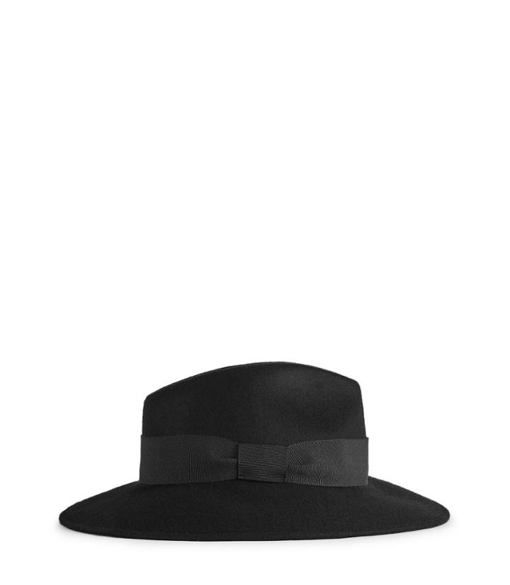 Reiss Ava - Felt Fedora In Black, Womens, Size S/m