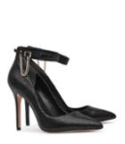 Reiss Newlyn - Womens Chain-detail Shoes In Black, Size 4