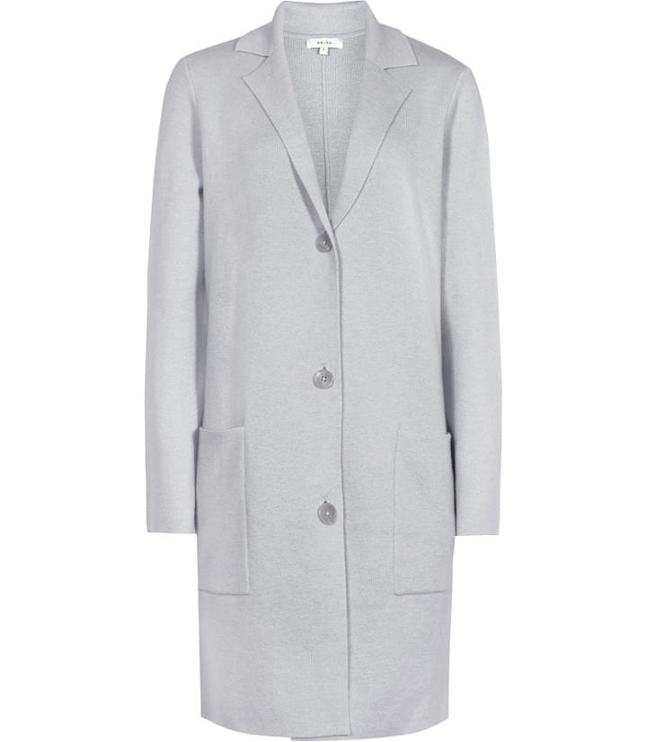 Reiss Talula - Womens Longline Cardigan In Blue, Size Xs