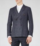 Reiss Robson B - Double-breasted Blazer In Blue, Mens, Size 36