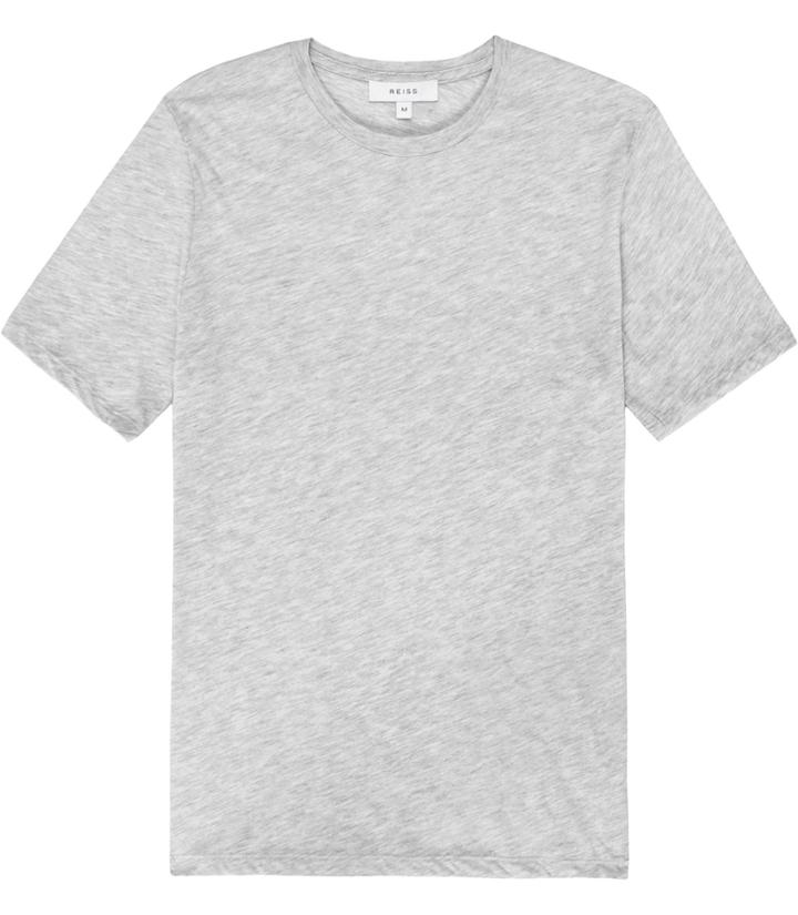 Reiss Bless Marl - Mens Crew Neck T-shirt In Grey, Size S
