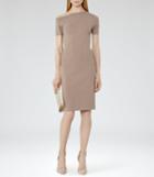 Reiss Palmer - Womens Off The Shoulder Dress In Brown, Size 6