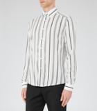 Reiss Vanda - Mens Striped Shirt In White, Size Xs