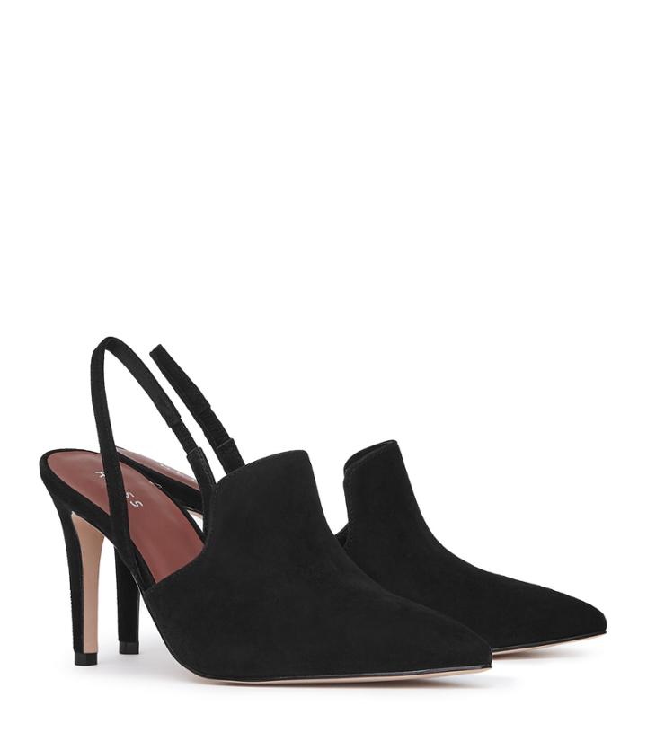 Reiss Hayley - Slingback Mules In Black, Womens, Size 5
