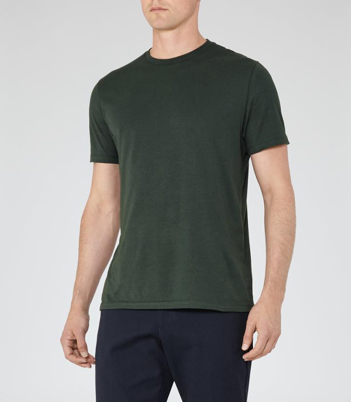 Reiss Bless - Mens Crew Neck T-shirt In Green, Size M