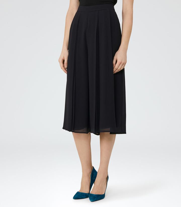 Reiss Julie - Longline Culottes In Blue, Womens, Size 2