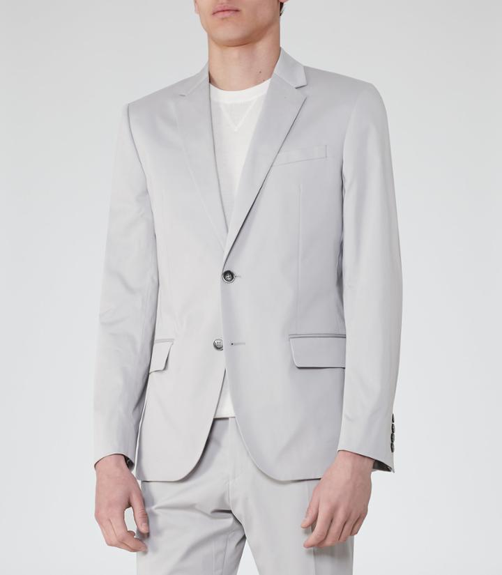 Reiss Tenor B - Mens Notch Lapel Blazer In Brown, Size 36