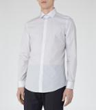 Reiss Whitehaven - Mens Geometric Print Shirt In White, Size S
