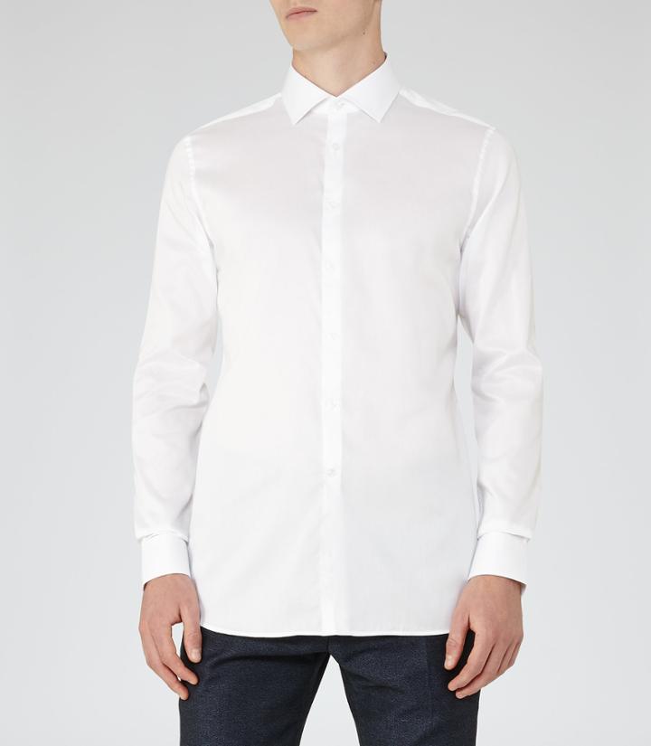 Reiss Hardy - Mens Regular Fit Shirt In White, Size S