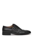 Reiss Finn - Mens Double Monk Strap Shoes In Black, Size 8