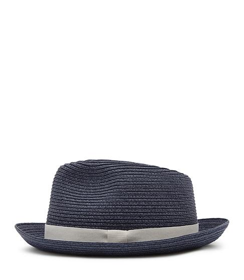 Reiss Salt Woven Trilby Hat