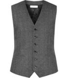 Reiss Morrow W - Mens Mottled Wool Waistcoat In Grey, Size 36