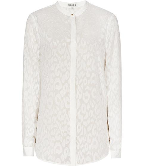 Reiss Day Devore Patterned Shirt