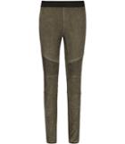 Reiss Felice Suede - Womens Suede Biker Leggings In Blue, Size 4