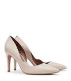 Reiss Bardot Patent - Patent Curve-detail Shoes In White, Womens, Size 6